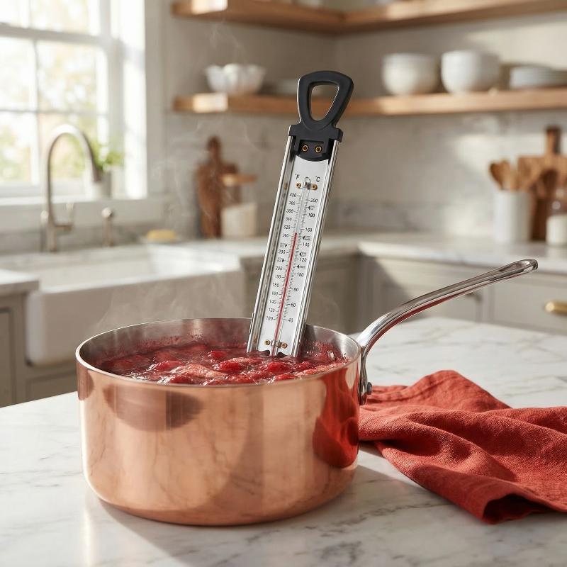 Home Cooking Reading - Edelstahl-Süßigkeitenthermometer für Zuhause und Küche, für
