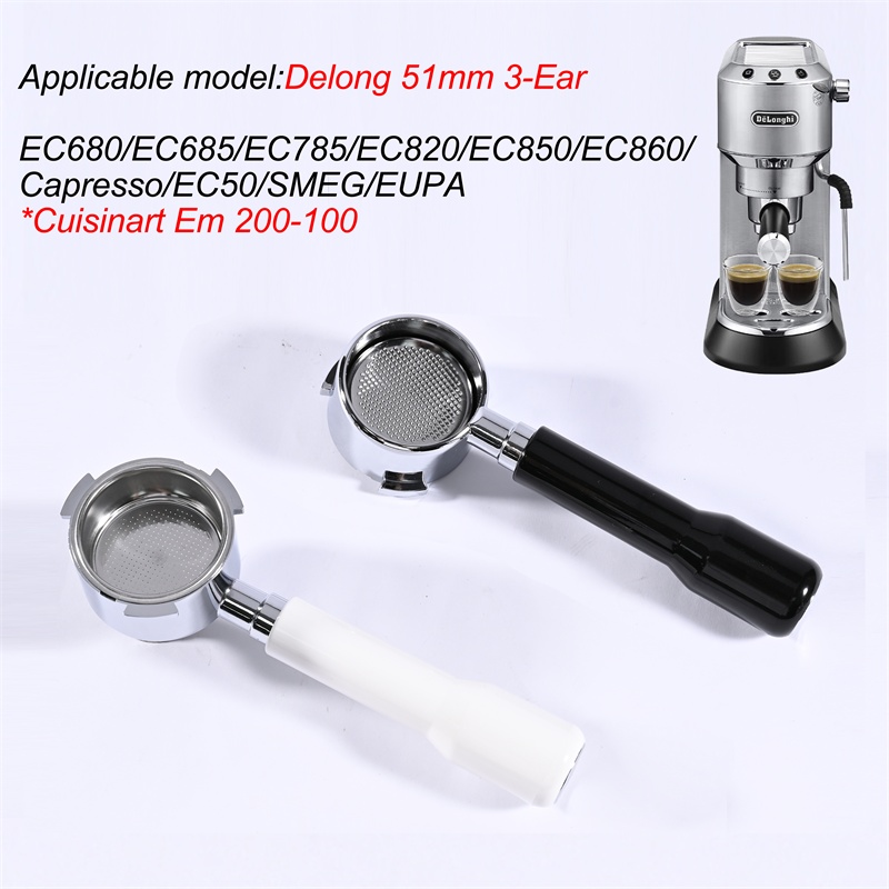 Delonghi Espresso Magnifica - 51mm Kaffee-Siebträger ohne Boden für Delonghi
