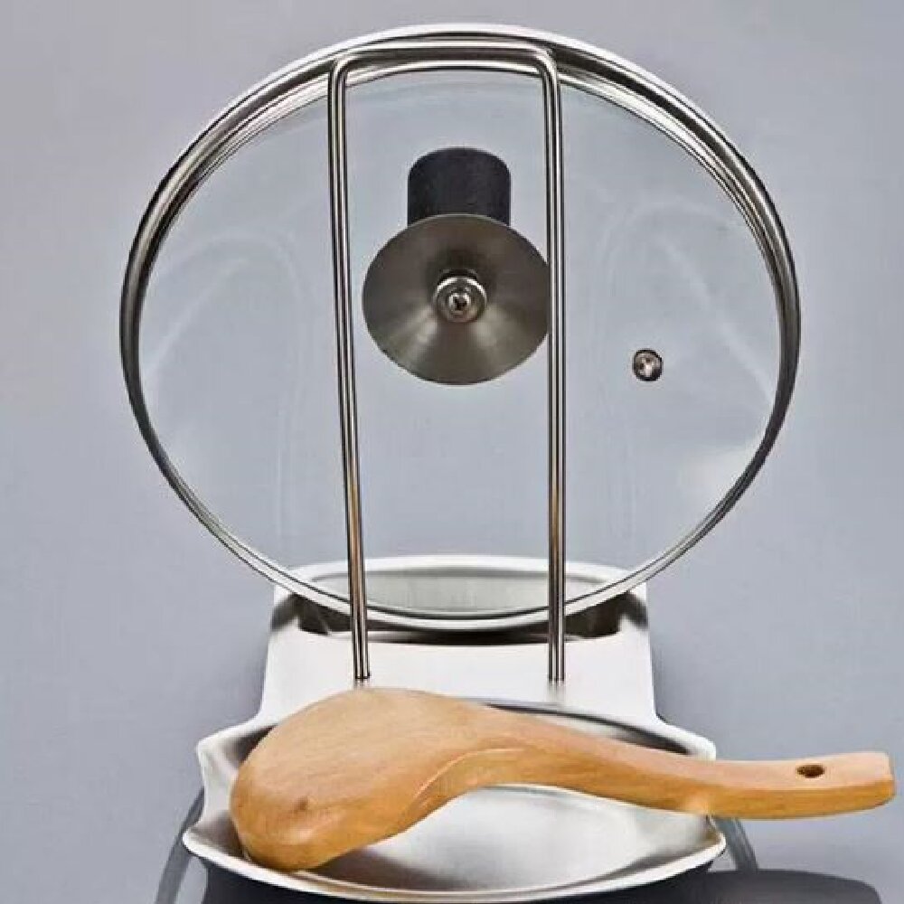 Home Cooking Delivery - Edelstahl-Topfdeckelhalter Küchen-Aufbewahrungsregal für Utensilien und Geschirr