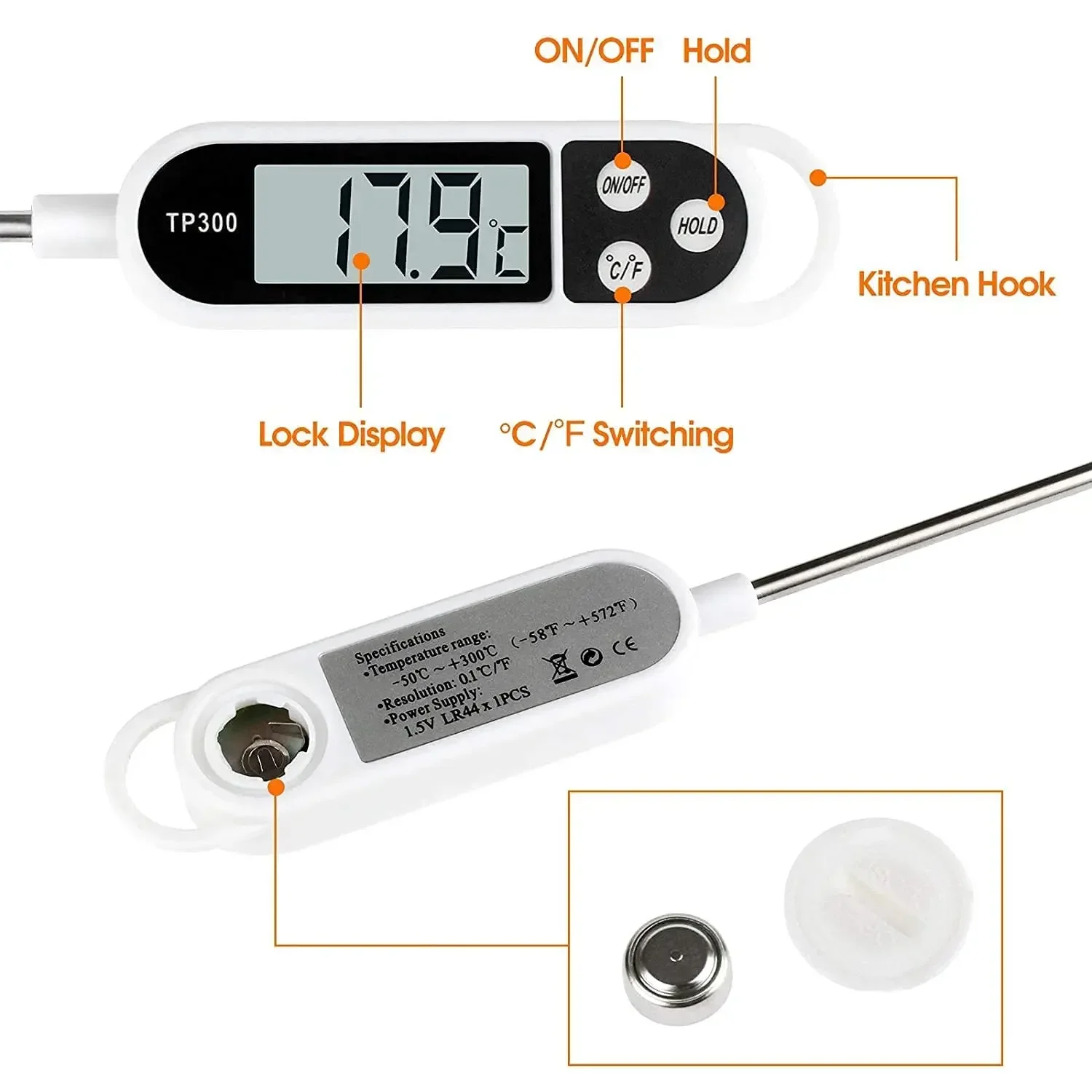 Lebensmittelthermometer aus Ed – Home Cooking Reading Bewertung und Preis