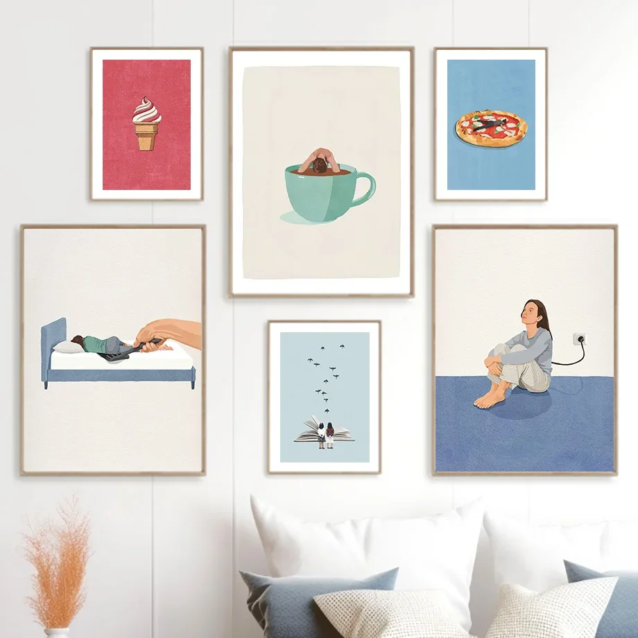 Humorvolle Lustige Poster mit  – Home Cooking Reading Bewertung und Preis